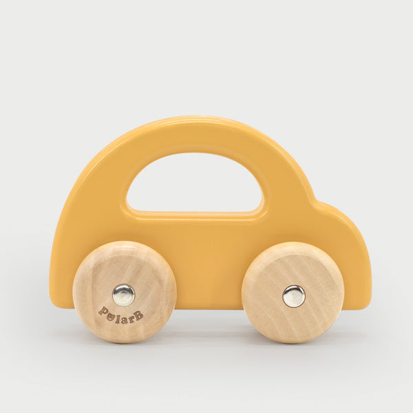 tickit Wooden Car Yellow -   