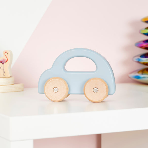 tickit Wooden Car Blue -   