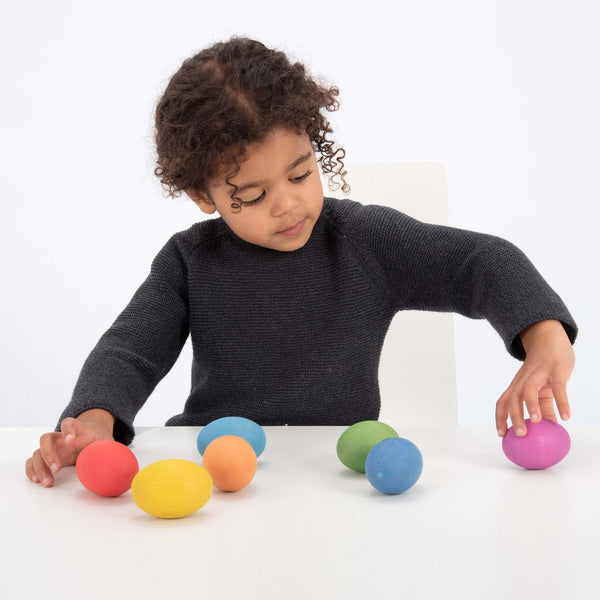 tickit Rainbow Wooden Eggs -   